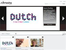 Tablet Screenshot of dutchdesign.submarinechannel.com